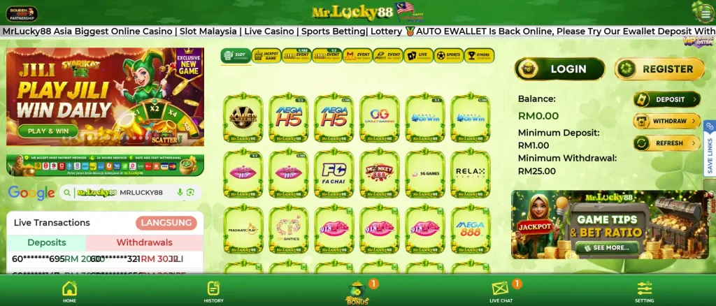 Main Features for Malaysian Players